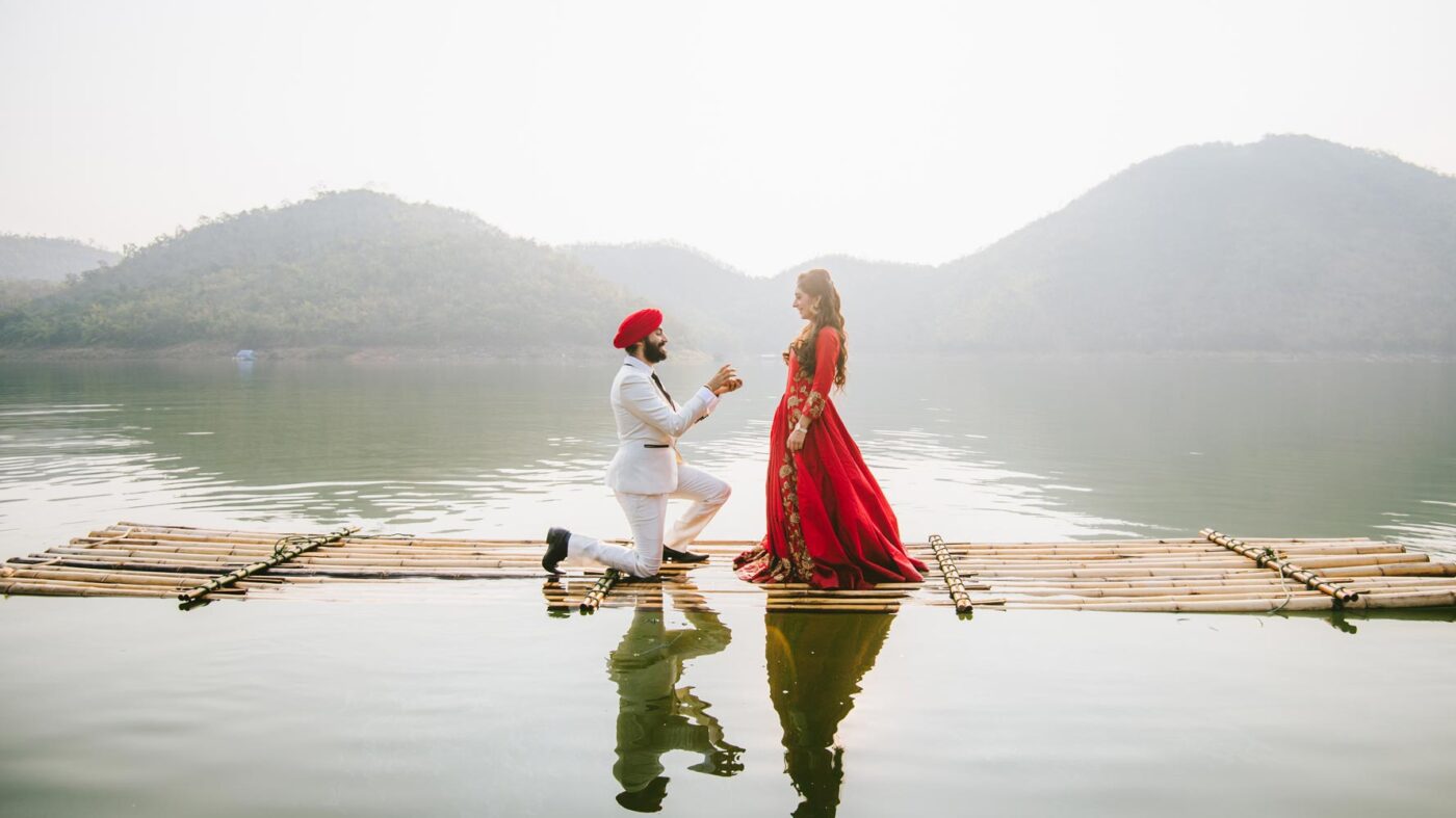 Lake proposal in thailand photographer videographer photographer