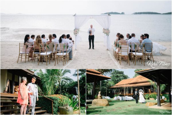 western wedding at angthong villa samui thailand