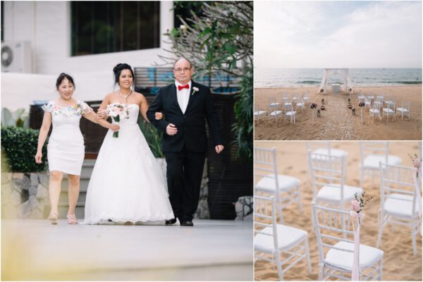 western wedding at Sea Sand Sun Resort & Villas Pattaya Thailand