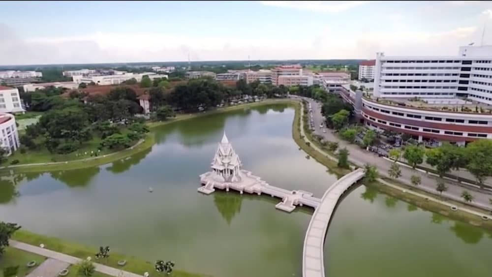 Aerial view of Naresuan University video