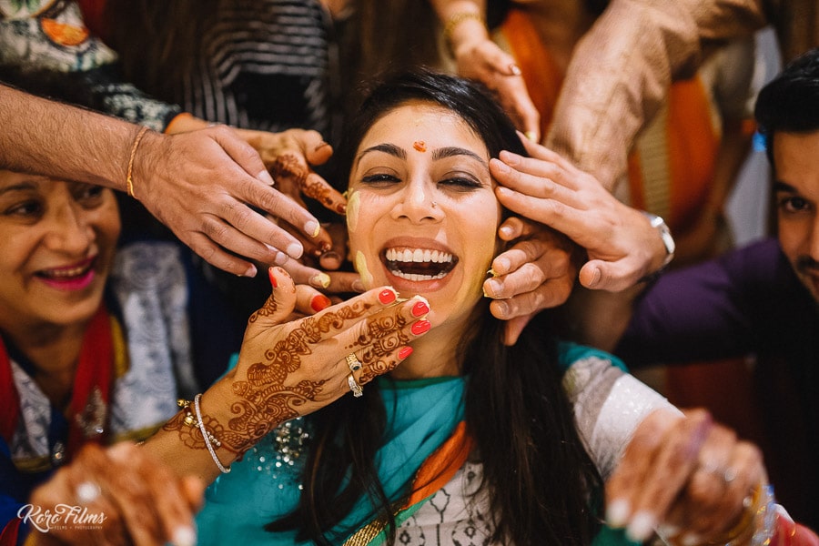 Indian wedding Haldi ceremony