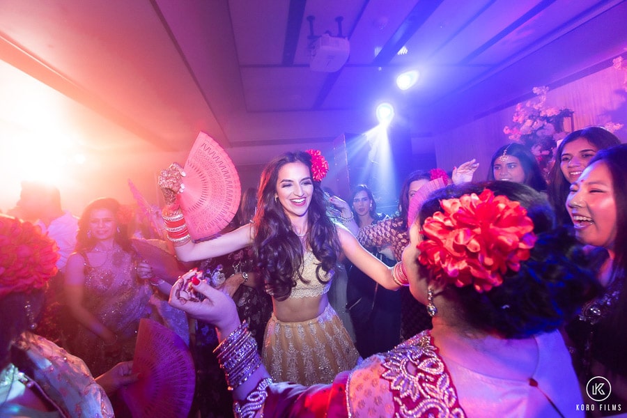 Indian wedding Sangeet dance