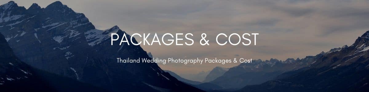 Thailand Wedding Photography Packages and Cost