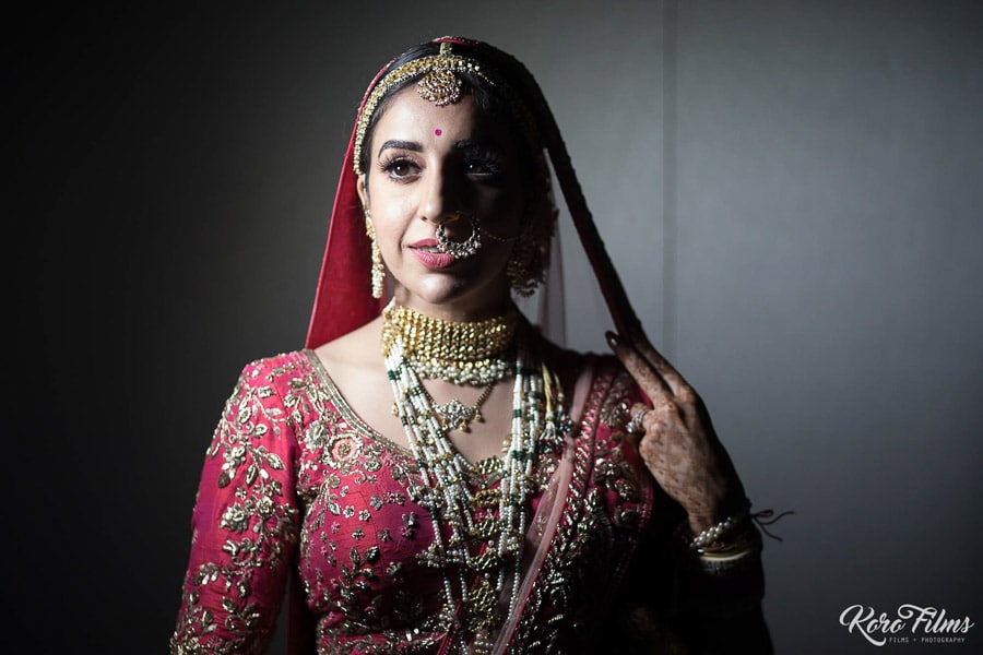 Indian wedding Portrait Bride
