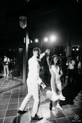 Wedding Reception Black and white Party dance