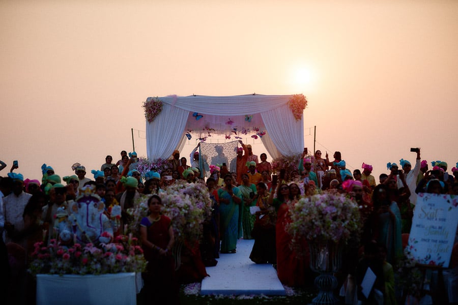 Indian wedding madap evening