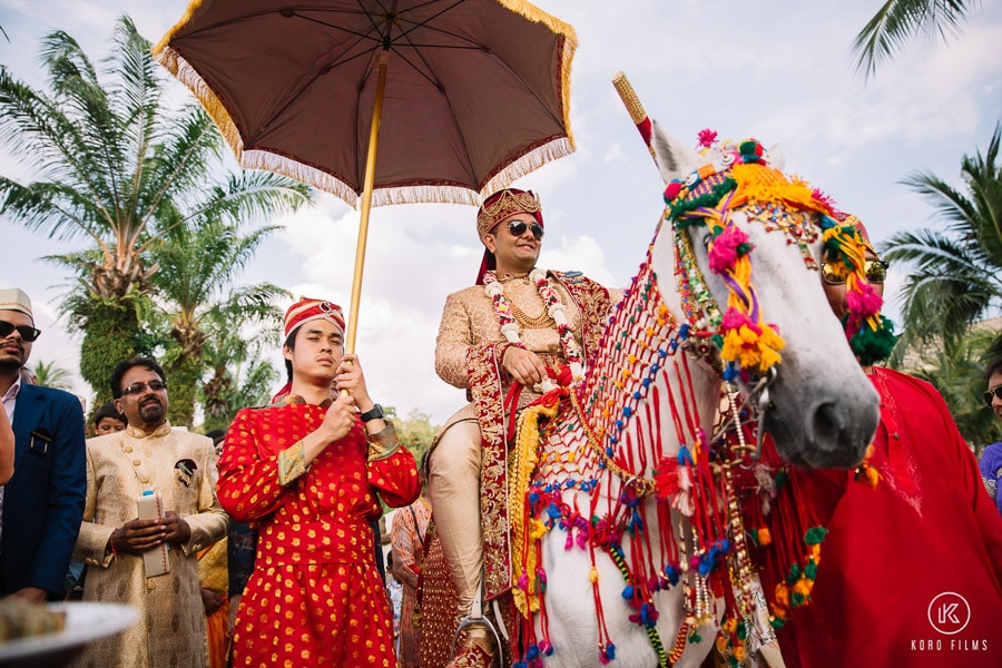 Indian wedding groom Barad