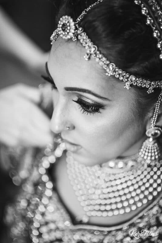 Indian wedding doli Bride Black and white picture