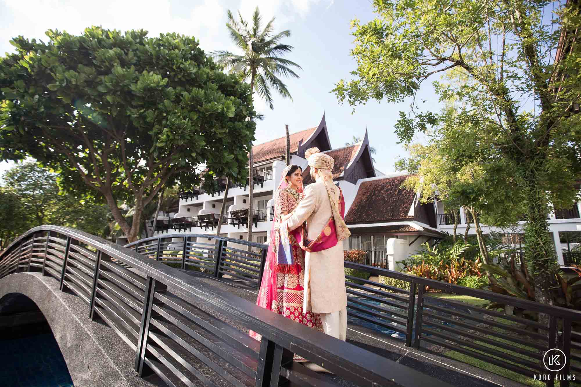 Couple Indian Wedding at JW Marriott Khao Lak Resort & Spa Thailand