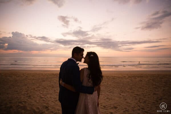 Beach Indian Wedding Couple at JW Marriott Khao Lak Resort & Spa – Thailand