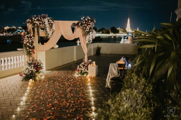 Chao Phraya Riverside Marriage Proposal