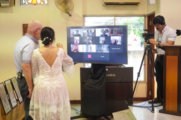 zoom wedding in bangkok Church