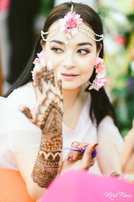 Bride mehndi Nepali Wedding in Thailand