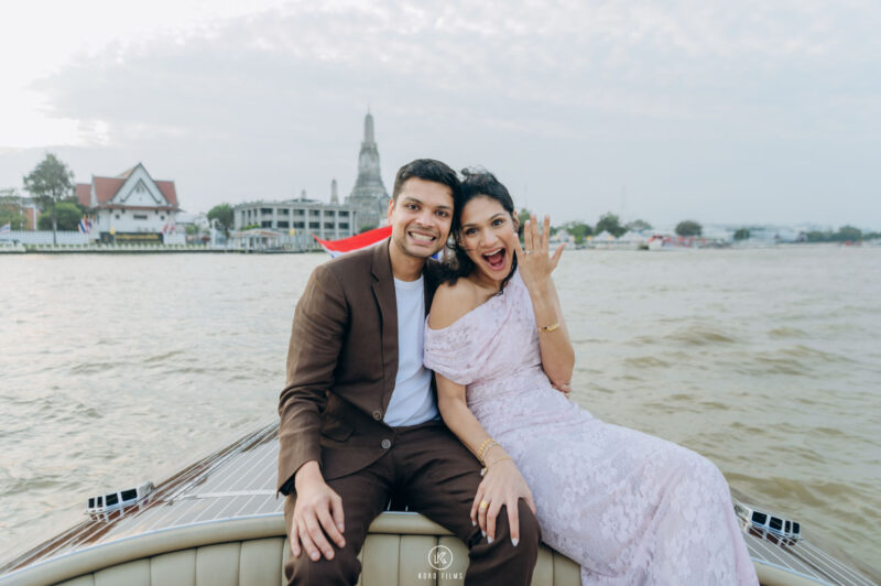 Marriage Proposal on a Chao Phraya River cruise