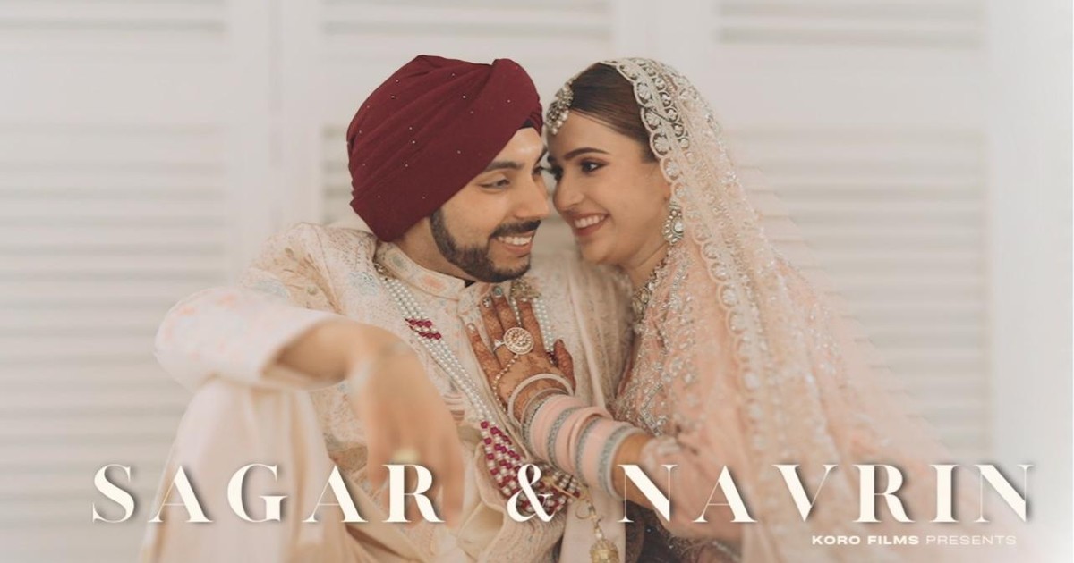 Sagar and Navlin Sikh wedding highlight film title card, Bangkok Thailand, by Koro Films